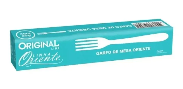 48 garfos de sobremesa aço inox 18 cm linha oriente 