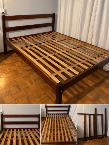 Cama maciça modelo rústica ,excelente estado.Retirada SP (Rua Frei Caneca) 500,00