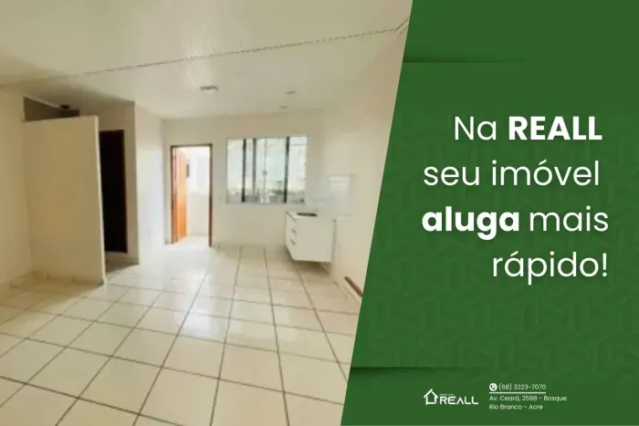 Bosque, apartamento com 1 quarto + água do poço