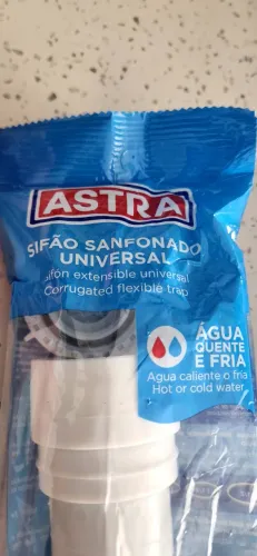 Sifão Sanfonado Universal Branco - SSU - ASTRA.