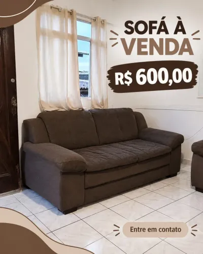 SOFÁ MARROM BARATO