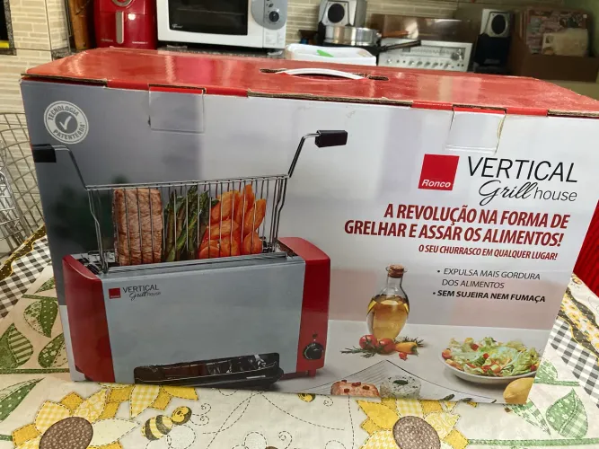 Grill Vertical house, na caixa sem uso