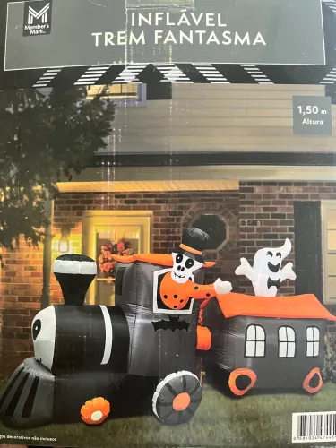 Inflável Halloween Trem Fantasma