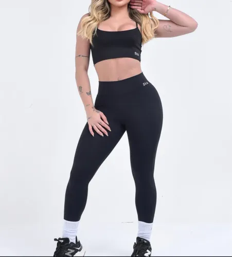 Calça legging SVA de poliamida- Academia ZERO TRANSPARÊNCIA E NOVA