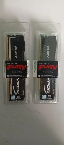 Memória Gamer Kingston Fury Hyperx Ddr4 8gb (2x4) 2400mhz