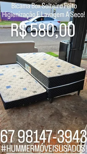Vende - Se Bicama Box Solteiro Feito Higienização E Lavagem A Seco!