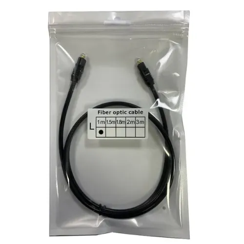 Cabo Óptico Digital Toslink / SPDIF 1 Metro - Áudio TV Home Theater Soundbar - Novo