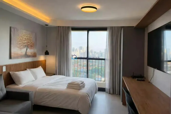 Studio para alugar na Vila Olímpia mobiliado e próximo ao metrô