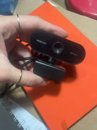 webcam full hd 1080p com microfone preta
