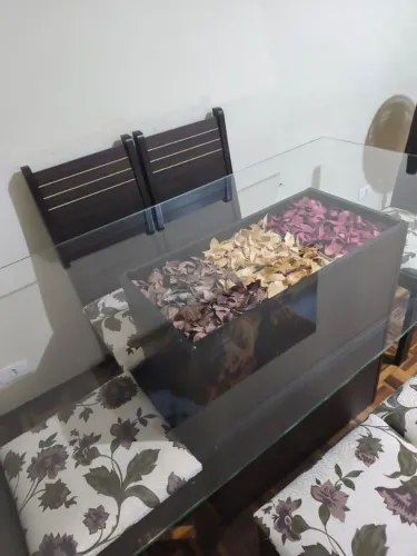 Mesa de vidro 6 cadeiras