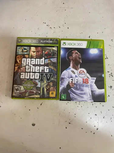 JOGOS XBOX 360 GTA 4 + FIFA 18