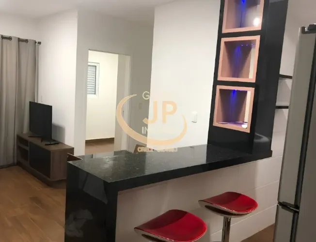 Apto mobiliado no Campolim/ 2 Dorm./ Suíte/ Varanda Gourmet/ Lazer/ Só R$ 2.890