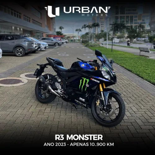 Yamaha R3 Monster - Baixo km - Impecável