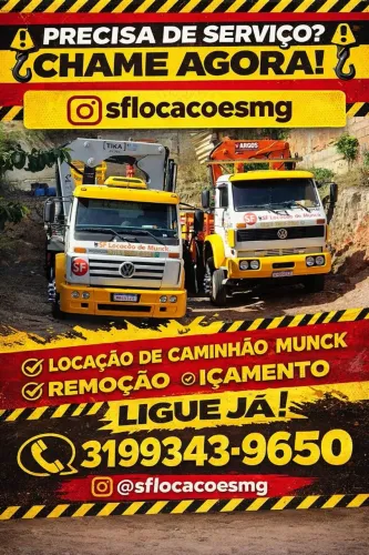 Caminhão munck locação