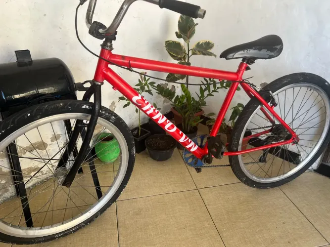 Bicicleta Aro 26 Single Speed Vermelha