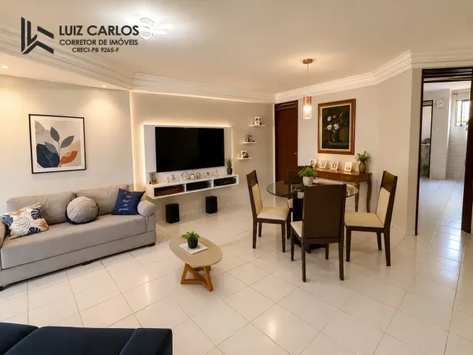 Apartamento em Manaira a venda com 123m2!