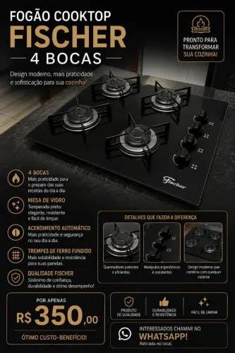 Fogão Cooktop 