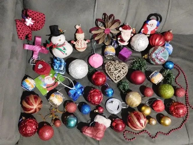 20,00 TUDO SOMENTE HOJE!  50 ENFEITES DE NATAL - PERFEITOS!!