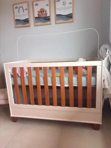 Berço Americano Evolutivo que Vira Cama + Kit Completo | Nunca Usado