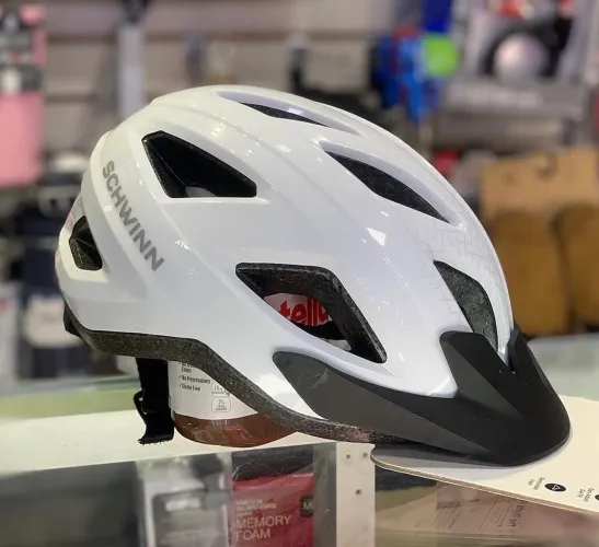 Capacete de bicicleta Schwinn Waypoint na cor branca