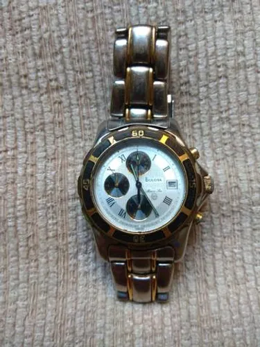 Relógio Bulova Vintage Marine Star 98G04 Com Manual e garantia único dono