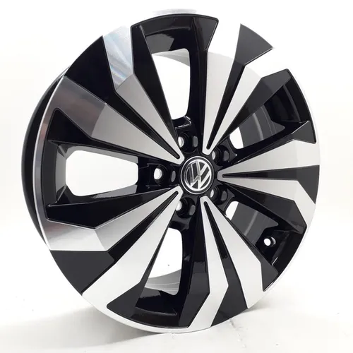 Roda TCross aro 16 5x100 preta diamante