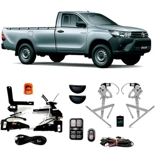 Kit Vidro Elétrico Toyota Hilux 2016 em Diante 2 Portas Tragial