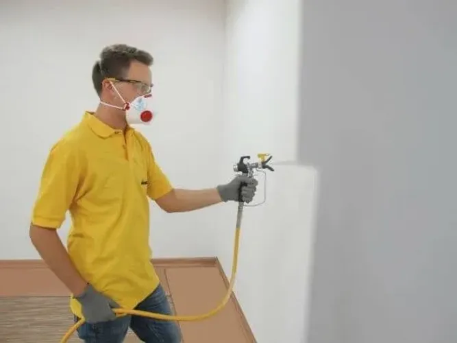 Pintor AirLess, pintura mecanizada rápida e dinâmica, muros chapisco, bloco, irregulares