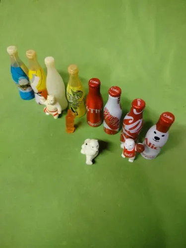 Miniatura Urso Polar Olímpico Coca-Cola, Garrafinha Coca-Cola