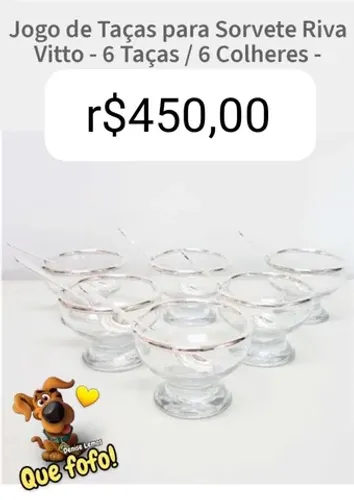 Jogos de taças SORVETE Riva