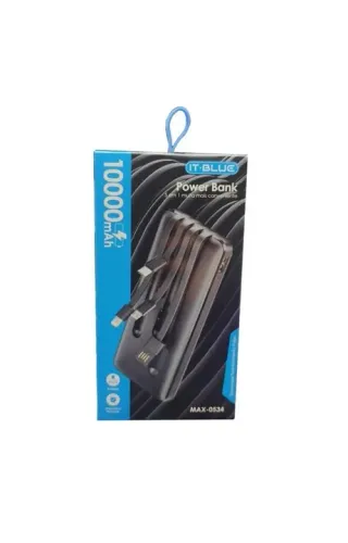 Power Bank IT Blue 10.000mAh - Carregamento Rápido e Portátil Loja Coimbra Computadores