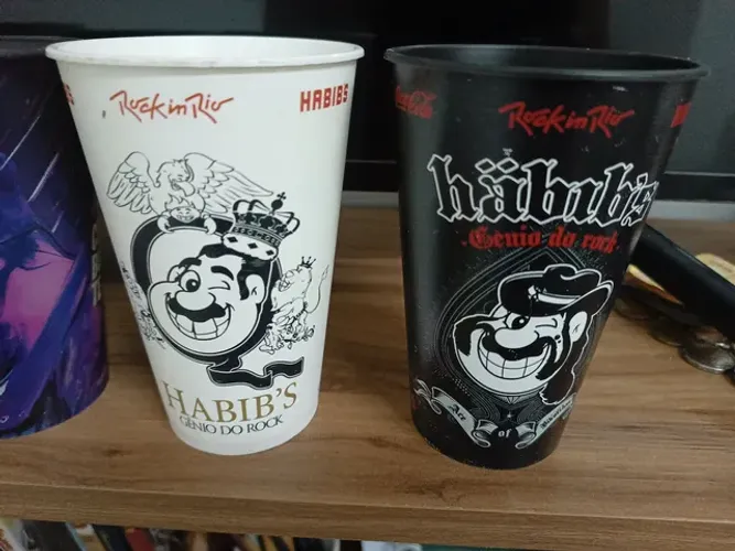 5 copos Rock in Rio Habib's