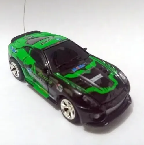 Mini Carro Lata Controle Remoto Carrinho Rc Brinquedo Cone