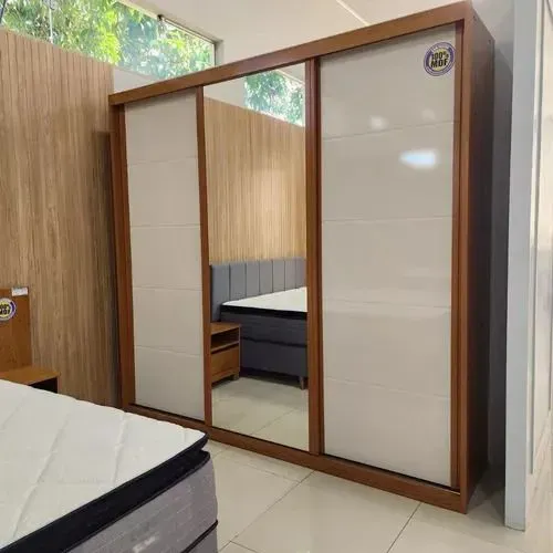 Promoção Guarda Roupa Casal MDF 245cm Anna (Novo Direto da Fábrica)