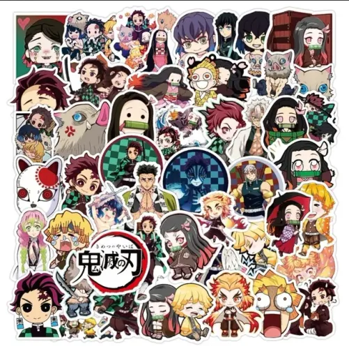 7 ADESIVOS ANIMES ALEATÓRIOS POR 10 REAIS.