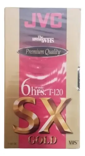 Fita VHS JVC SX Gold T-120 LACRADA