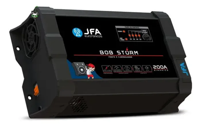 FONTE 200A CARREGADOR DE BATERIA BOB STORM - JFA