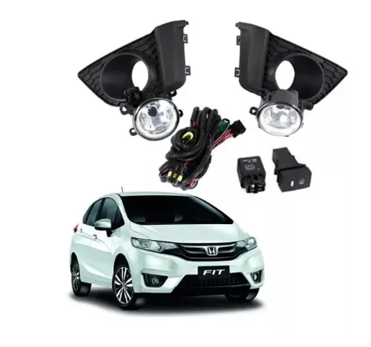 Kit Farol Milha Auxiliar Honda New Fit Anos De 2015 E 2016