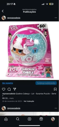Quebra Cabeça - Lol - Surprise Puzzle - Serie 1 R$ 20