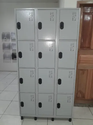 Armário 12 portas guarda volumes de aço - pronta entrega