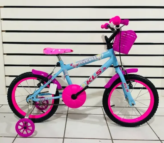 Bicicleta infantil Kls bike Girls Aro 16 C/ Rodas de Treinamentos Diversas Cores
