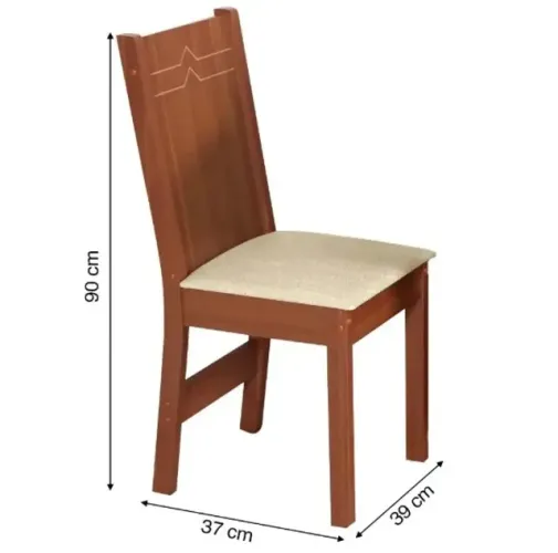 Conjunto de mesa com 4 cardeiras 