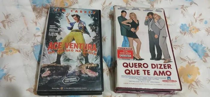 Lote 3 - Comedia Kit 2 Vhs Ace Ventura 2 - Quero Dizer Q T Amo