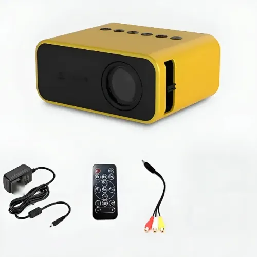 Mini Projetor Portátil Espelhamento Computador Celular HD Video Gravar