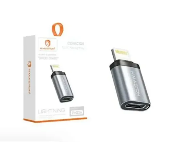 Adaptador Type-C Fêmea para Lightning Macho Tipoc para Iphone Tipo C Novo Loja Coimbra 