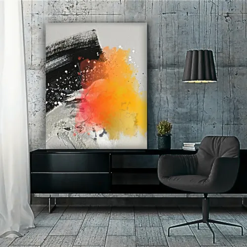 Quadros abstratos modernos pintados à mão