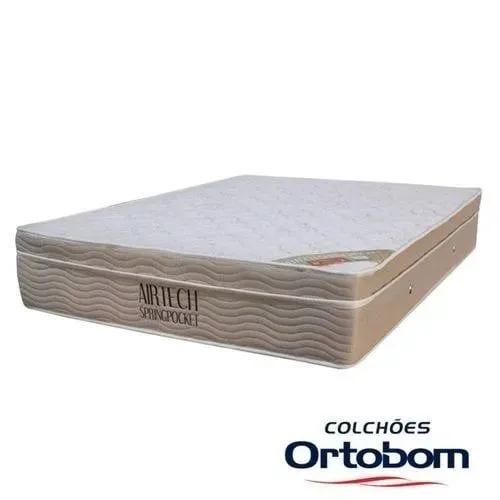 Colchão Casal Ortobom - Airtech spring molas ensacadas. Temos bola física.