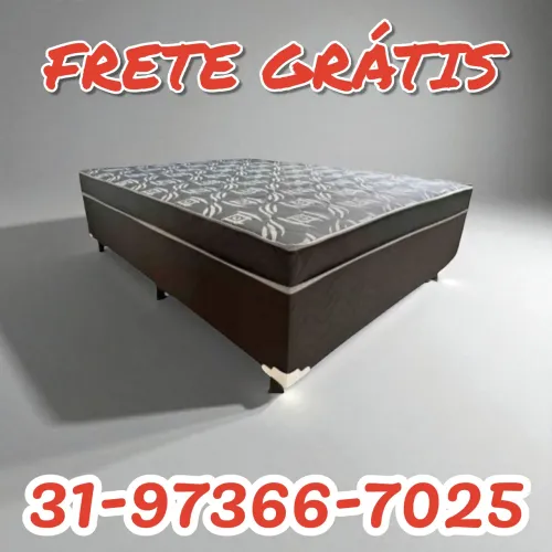 CAMA BOX CASAL CONJUGA 6CM DE ESPUMA D33 (MODELO 2509242220)