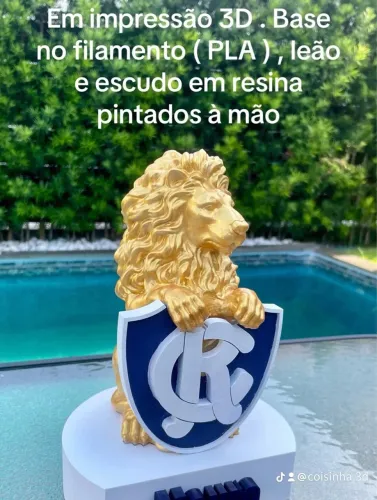 Leão Escultura - Decoração Personalizada