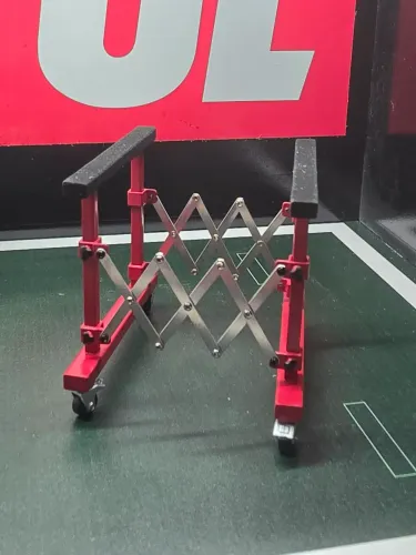 Miniatura 1:18 suporte capo motor sanfonado em alumínio